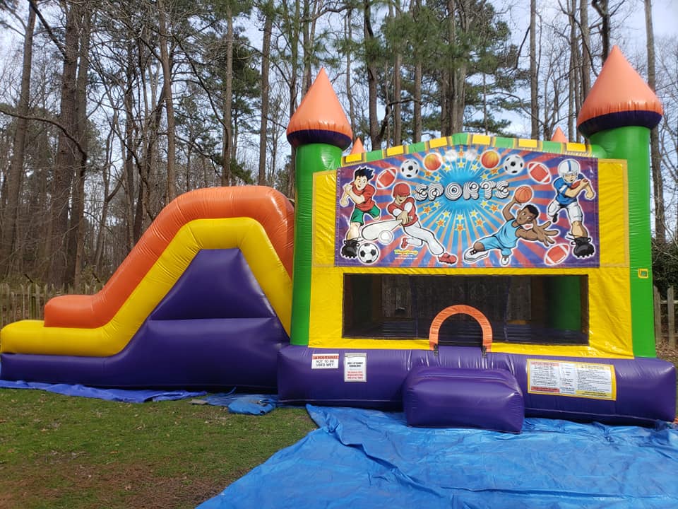 Sports USA Castle Double Slide Dry Combo Virginia Beach Inflatables